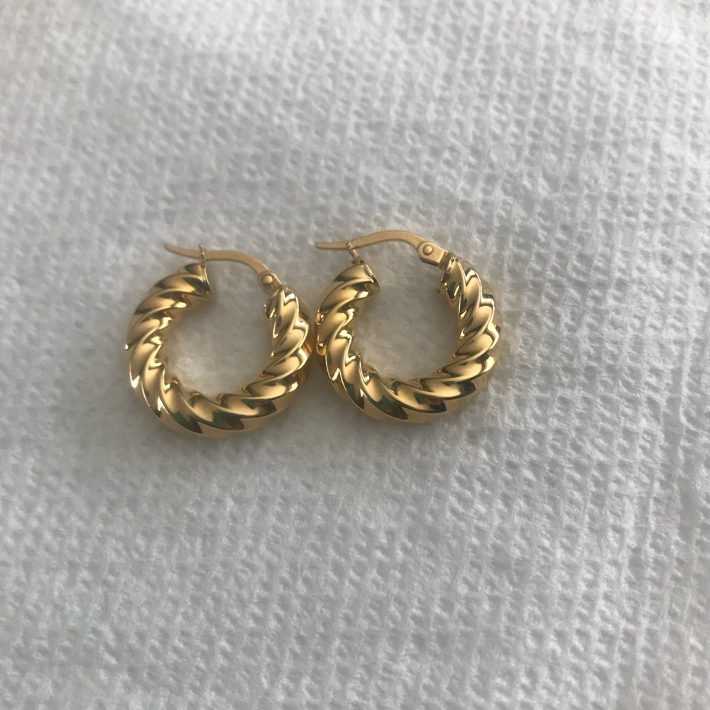 Elegant Gold Hoop Earrings